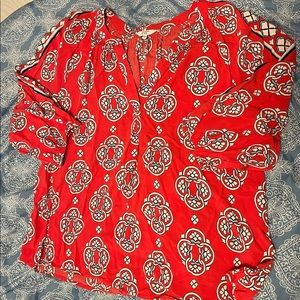 Crown & ivy 3/4 length sleeve shirt